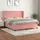 vidaXL Boxspringbett mit Matratze Rosa 160x200 cm Samt - Rosa
