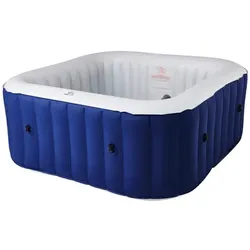 Gardwell Whirlpool, BxHxL: 158 x 68 x 158 cm, blau, 4 Sitzplätze