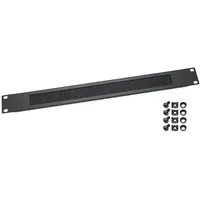 HMF 66489-02 Kabeldurchführung mit Bürsteneinsatz für Serverschrank, 19 Zoll,