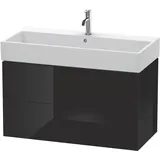 Duravit Waschtischunterschrank 2 Auszüge 98,4 x 54,4 x 45,9 cm Schwarz Hochglanz
