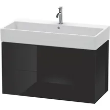 Duravit Waschtischunterschrank 2 Auszüge 98,4 x 54,4 x 45,9 cm Schwarz Hochglanz