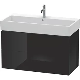 Duravit Waschtischunterschrank 2 Auszüge 98,4 x 54,4 x 45,9 cm Schwarz Hochglanz