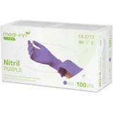 Medi-Inn Nitril Purple Einmalhandschuhe, lila, puderfrei M 100 Stück)