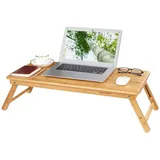 Songmics Laptop-beistelltisch aus Bambus