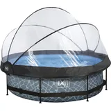 EXIT TOYS Stone Pool 300 x 76 cm inkl. Filterpumpe und Abdeckung