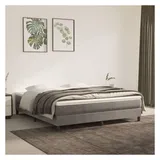 vidaXL Boxspringbettgestell 160 x 200 cm Hellgrau