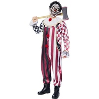 Funidelia | HorrorClown Kostüm Premium für Herren Clowns, Killer Clown, Halloween, Horror - Kostüm für Erwachsene & Verkleidung für Partys, Karneval & Halloween - Größe XL - Granatfarben