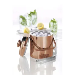 Caterado Eiskühler / Eiseimer LINCOLN, Edelstahl, 1,3 L, mit kupferfarbener Lackierung