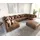 DeLife Wohnlandschaft Clovis XL Braun Antik Optik modular Hocker, Design Wohnlandschaften, Couch Loft, Modulsofa, modular