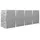 vidaXL Mülltonnenbox für 4 Tonnen 276,5 x 77,5 x 115,5 cm grau
