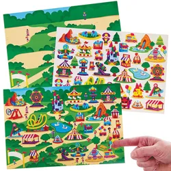 Sticker Set Jahrmarkt (pro Set 4)