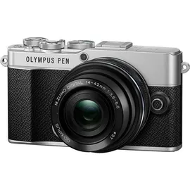 OM System E-P7 silber + M.Zuiko 14-42 mm EZ schwarz