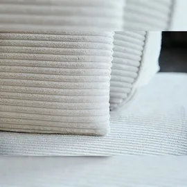 KAWOLA Modulsofa WIOLO SOFT 6 Module 6 Rückenkissen Cord hellgrau