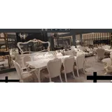 Tische Esszimmertisch Esstisch Esszimmer Holz Tisch Barock Ess Luxus Möbel Neu - Weiß