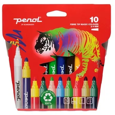 Fibre Tip Magic pens x10