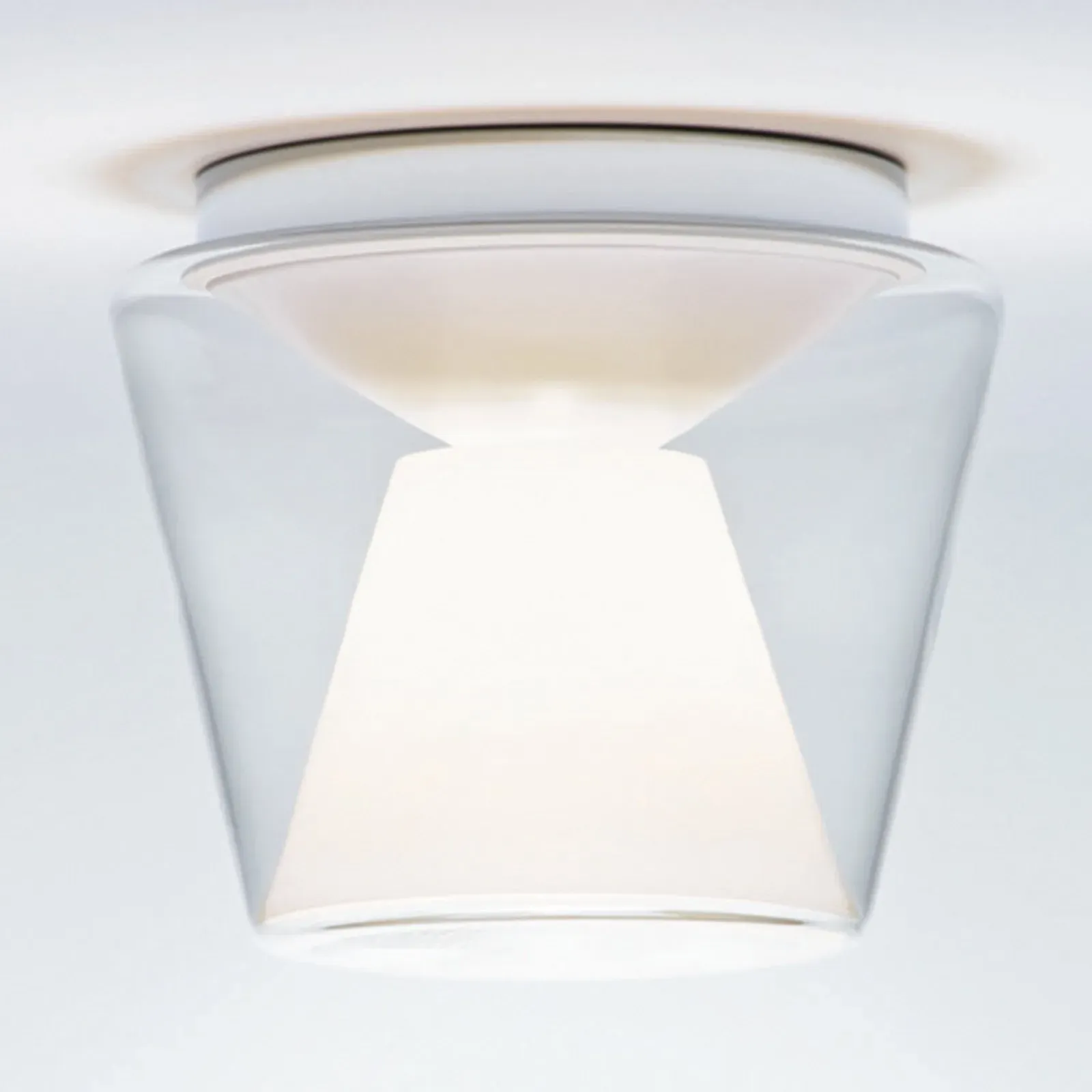 Deckenleuchte Serien Lighting, Annex, dimmbar, Transparent, für Wohnzimmer, Glas, Design - 25.5
