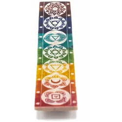 Räucherstäbchenhalter Sieben-Chakra 26x5cm