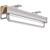 Teleskop-Kleiderstange, robuste Teleskop-Kleiderstange, 30 cm ausziehbarer Kleiderbügel, verschiebbares Aufbewahrungsregal für Zuhause, Kleiderschrank, Kleidung (grau, 30 cm)