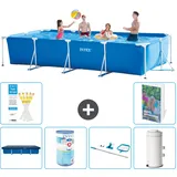 Rechteckiger Frame Pool - 450x220x84 Cm - 7-teilig  S130