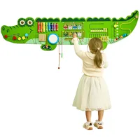 Vevor Krokodil-Aktivitätswand, 9 Aktivitäten, Montessori-Sensorik-Wandspielzeug für Kinder von 3–12