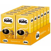 Cafè Hag Klassisch mild Vollmundiges Aroma Entkoffeiniert Filter-Kaffee 12x 500g