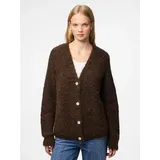 Pieces Cardigan in Braun - M