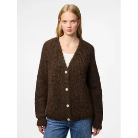 Pieces Cardigan in Braun - M
