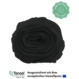 COZY HEAVEN | Luxus Lyocell Spannbettlaken (TencelTM) | Gewonnen aus Eukalyptus u.a. | Ultra Weich | Bis 30cm Höhe | Mit Seitenkennzeichnung | Atmungsaktiv | Ganzjährig geeignet (Night Grey, 90x200)