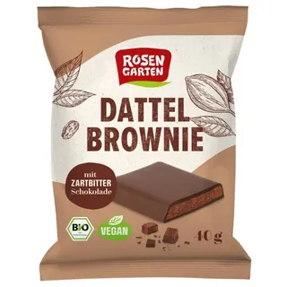 Rosengarten Dattel Brownie Zartbitter bio