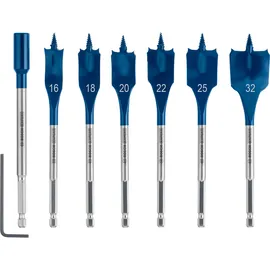 Bosch Flachfräsbohrer-Set 16/18/20/22/25/32 mm 7-tlg.
