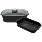 ELO Bräter Duo Vital 40 x 26 cm Aluguß Schwarz