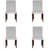 JVmoebel Stuhl 4x Stühle Stapelbar Stuhl Polster Design Lounge Club Sitz Lehn (4 St), Made in Europa beige