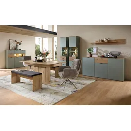 Innostyle INA Sideboard 180 x 90 x 45 cm Schilfgrün / Artisan Eiche