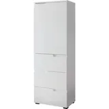 BEGA OFFICE Aktenschrank Spice Mehrzweckschrank mit Griffmulden, 3 Schubladen, 50x145 cm weiß