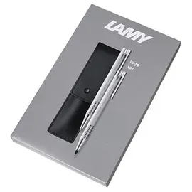 Lamy Schreibset logo brushed schwarz