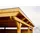 SKANHOLZ Doppel-Carport Emsland 6,13 x 8,46 m lasiert Nussbaum inkl. Regenrinne