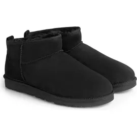 UGG Australia UGG Klassische Ultra-Mini-Wildlederhausschuhe, Schwarz 40 EU - Schwarz