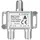 axing/skt Axing BVE 2-01X 2-Fach Verteiler 4 dB 5-1800 MHz TV Data Internet Kabelfernsehen