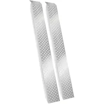 Tectake tectake® Auffahrrampen, 2er Set, rutschfeste, perforierte Oberfläche, 160 x 23 x 4,5 cm