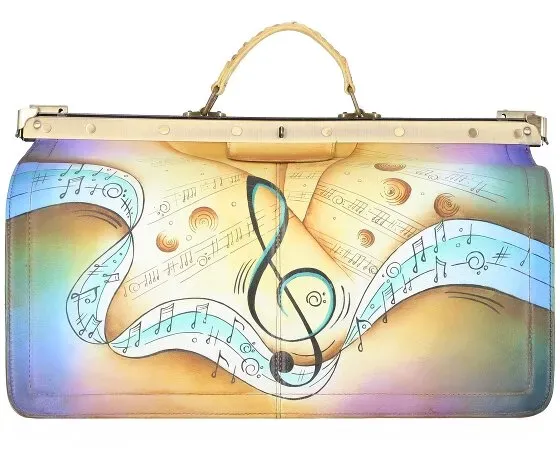 Greenland Nature Art+Craft Doktorkoffer Leder 48 cm Laptopfach  mehrfarbig