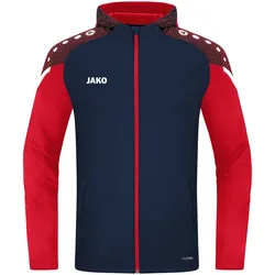 JAKO Kapuzenjacke Performance (Polyester-Fleece) marineblau/rot Jungen/Mädchen/Kinder