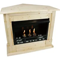 Gelkamin Ethanolkamin Kaminofen Eckkamin Rafael Premium - Natur
