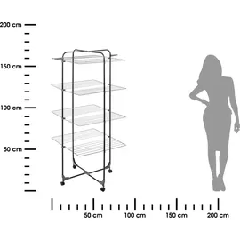 5five simply smart Modulare wäscheleine turm 40 m schwarz