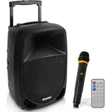 Pyle Audio Pyle Musikbox, Partybox- Tragbare Karaoke Maschine- mit Mikrofon, Party Lautsprecher- mit Bluetooth, Sound Anlage- 8'' Subwoofer, PA Anlage
