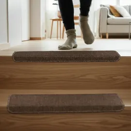 Relaxdays Stufenmatte 65 x 24 cm Braun