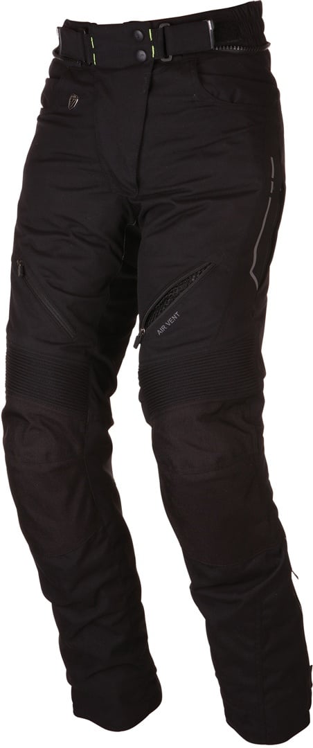 Modeka Amber waterdichte dames motorfiets textiel broek, zwart, 36 Voorvrouw