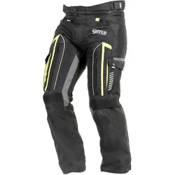 GMS Everest Motorrad Textilhose, schwarz-gelb, Größe S für Männer