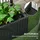Outsunny Polyrattan Hochbeet mit Rankgitter 103 x 29,5 cm Schwarz