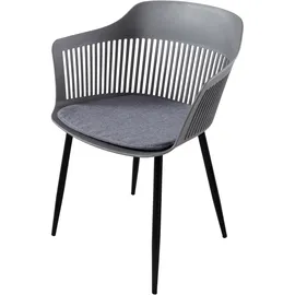 Riess-Ambiente Stuhl AIRE Stahlgestell grau inkl. Kissen