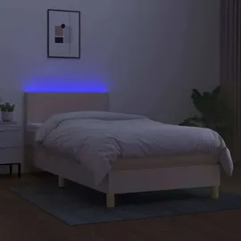 vidaXL Boxspringbett 100 x 200 cm Creme